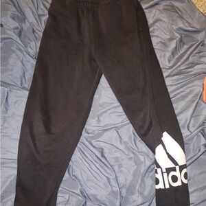 Adidas Kids Black Sweatpants with Logo